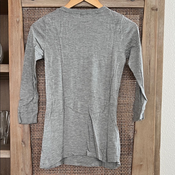 Vince Camuto Heather Gray Knit Top - Picture 3 of 4